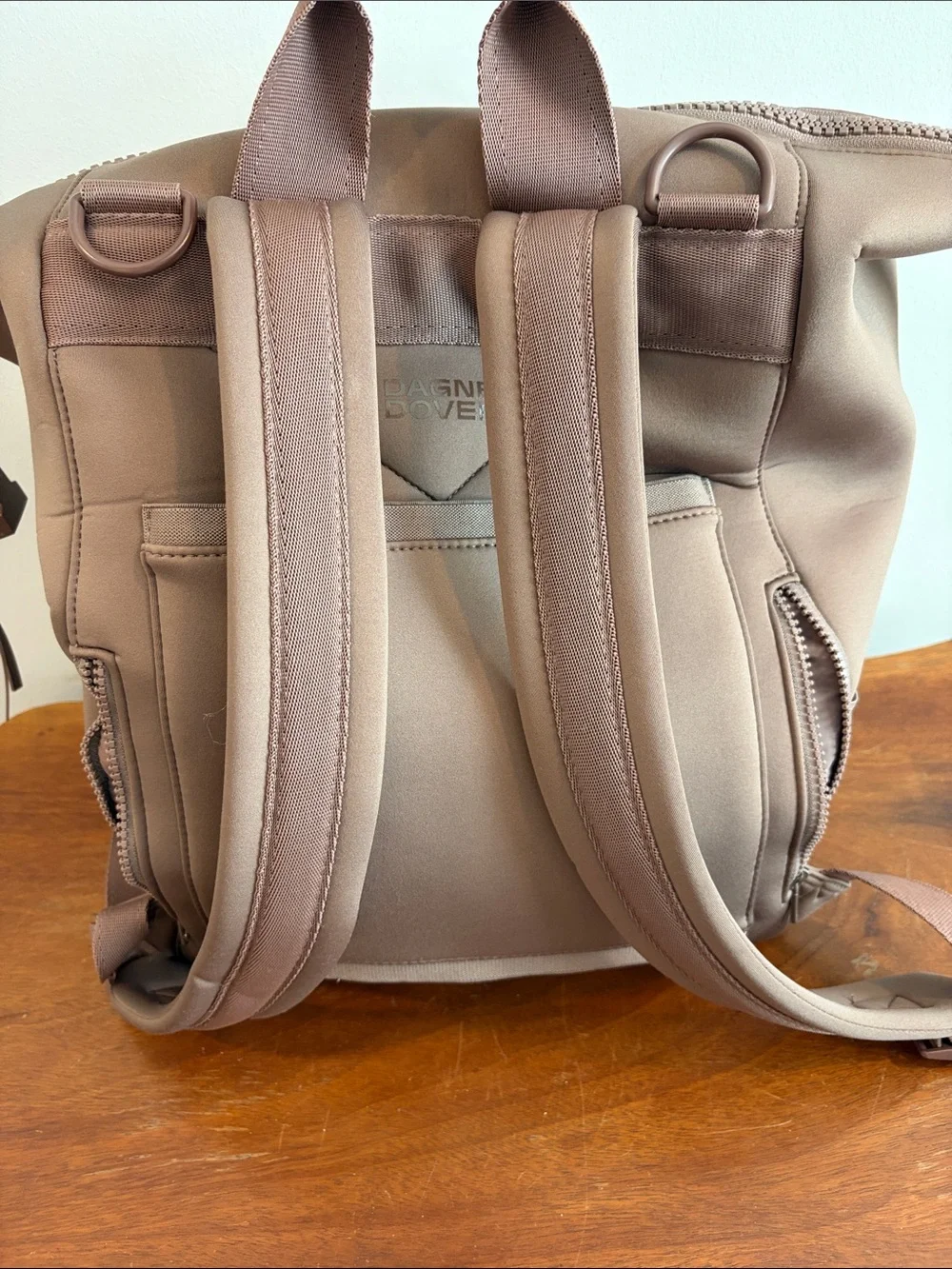 Dagne Dover Large Indi Neoprene Diaper Backpack in Dune